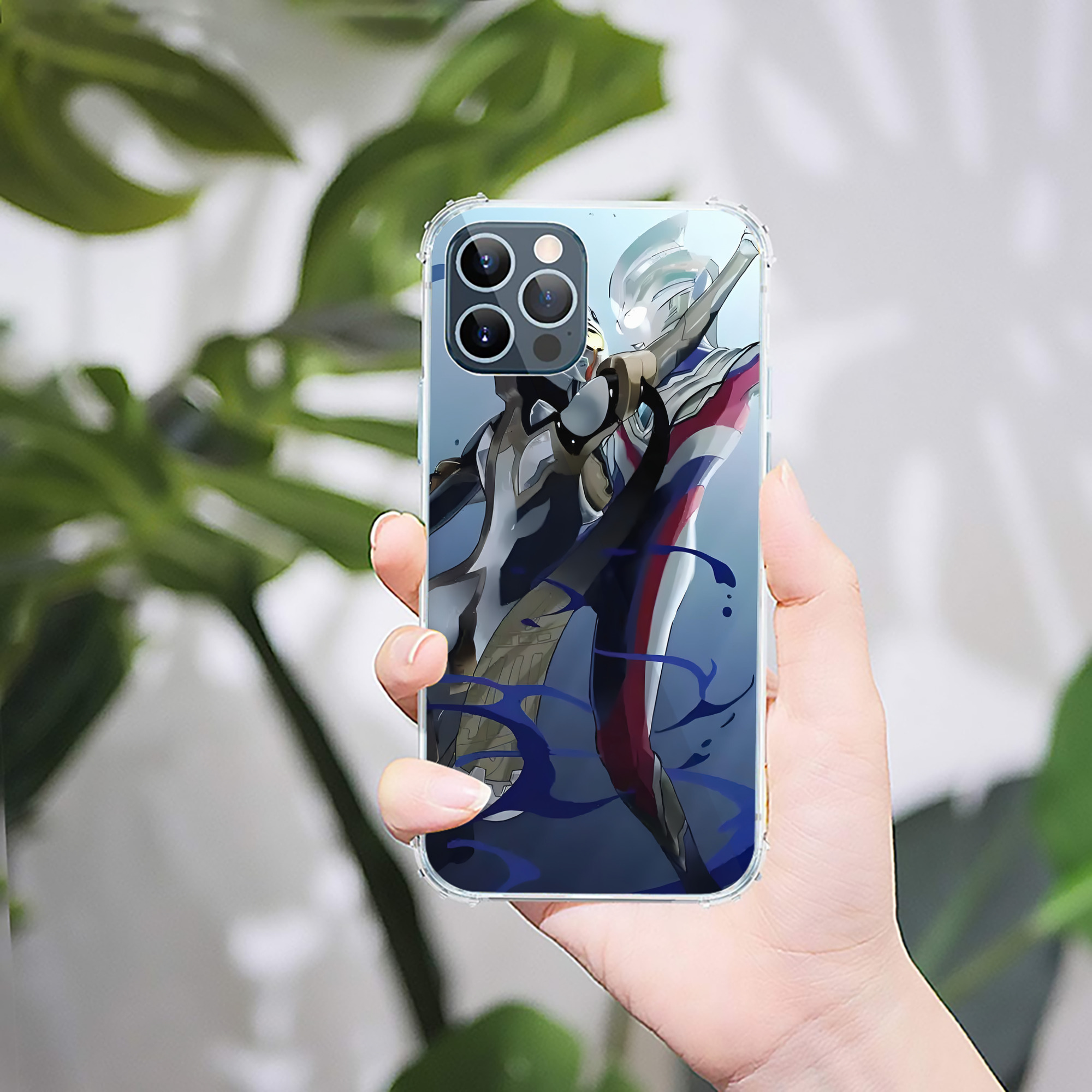 （画像用） ウルトラマン Ultraman 【iPhone 12シリーズ対応】透明スマホケース（クリアソフトケース）